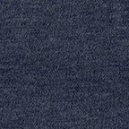 cotton polyester interlock knit in solid denim blue fabric by the yard